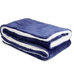 Plaid pilou pilou bleu 127x152cm