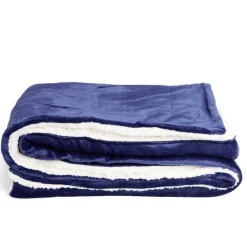 Plaid pilou pilou bleu 127x152cm