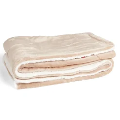 Plaid pilou pilou marron 127x152cm