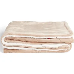 Plaid pilou pilou marron 127x152cm