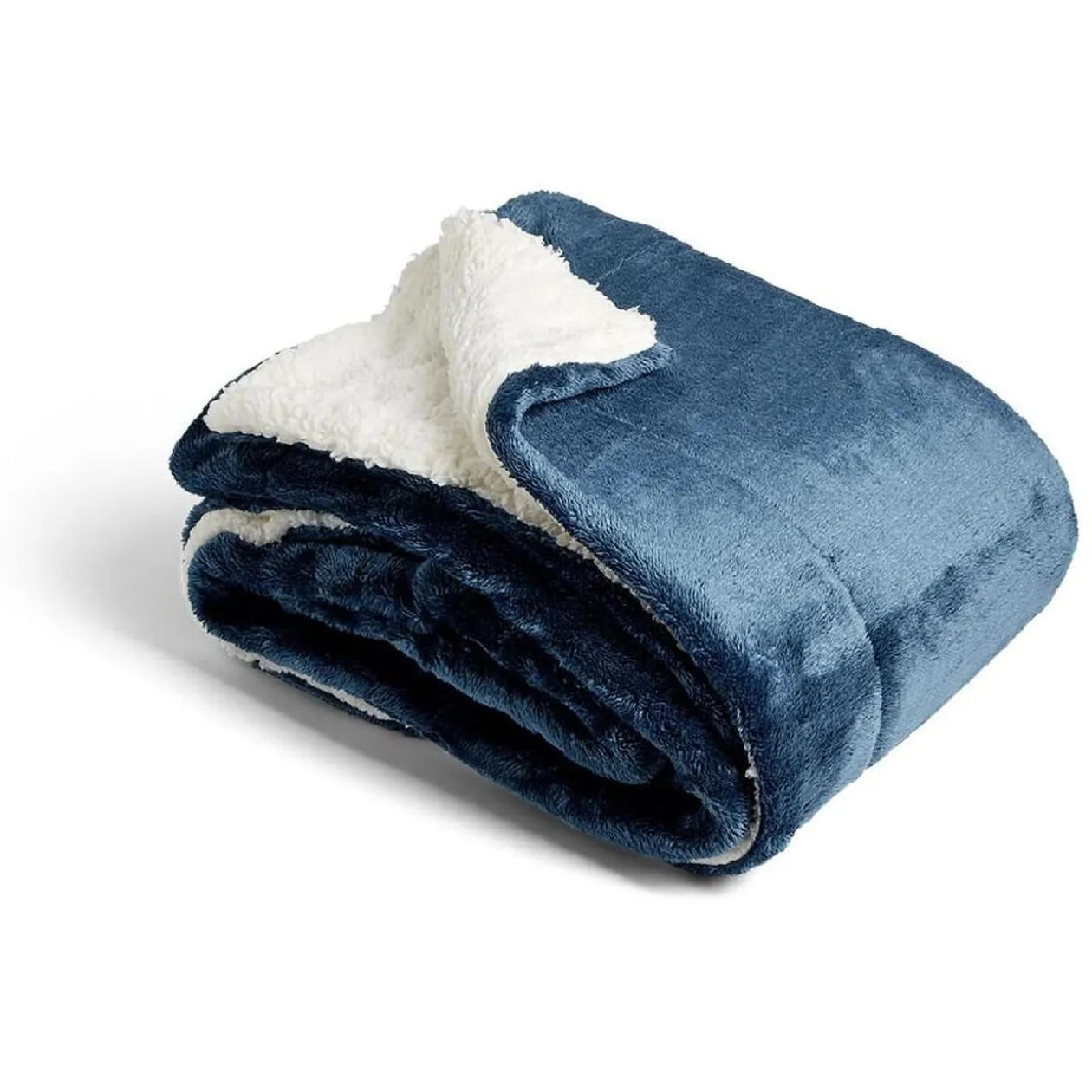 Plaid pilou pilou 127x152cm bleu marine