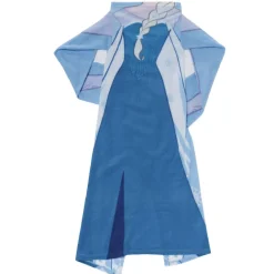 Plaid polaire à manches La Reine des neiges bleu