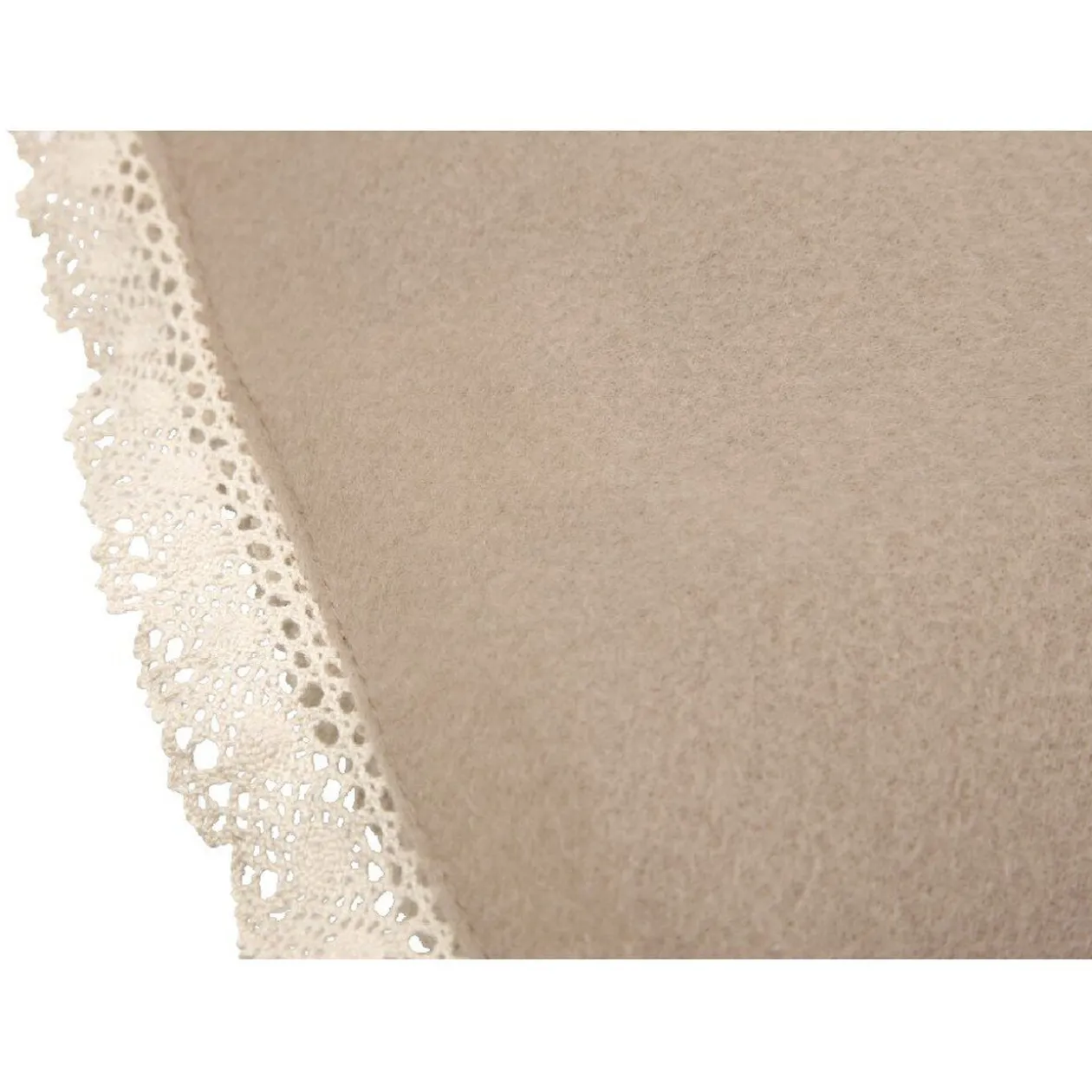 Plaid polaire beige uni D&CO