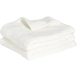 Plaid polaire blanc 130x160cm