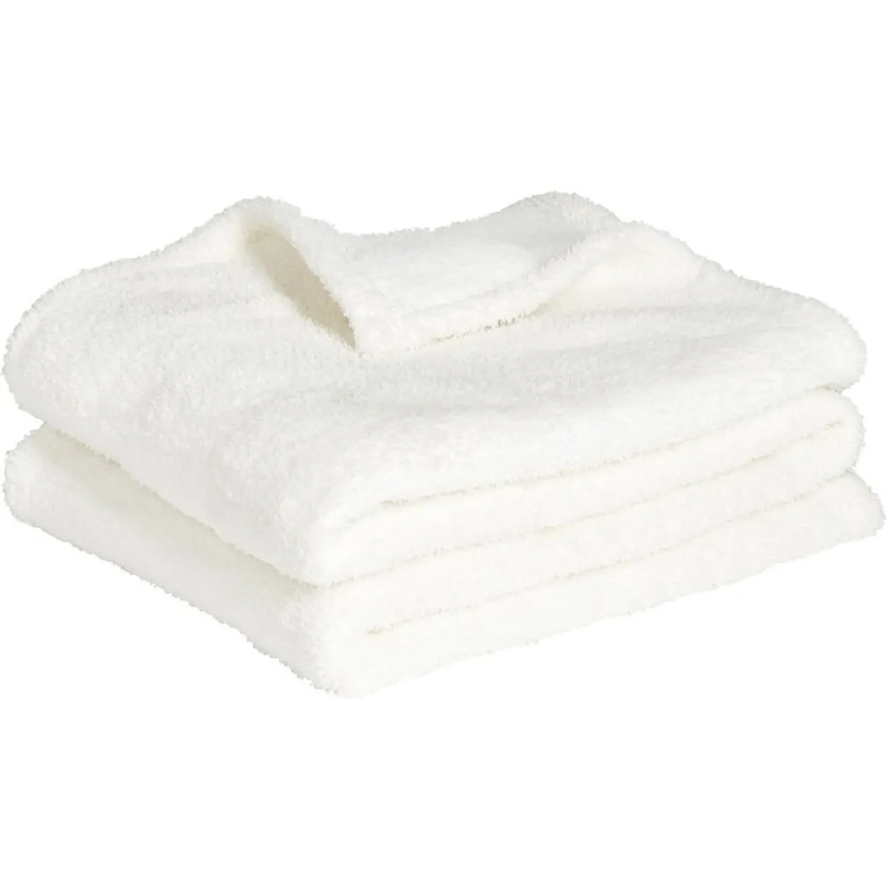 Plaid polaire blanc 130x160cm