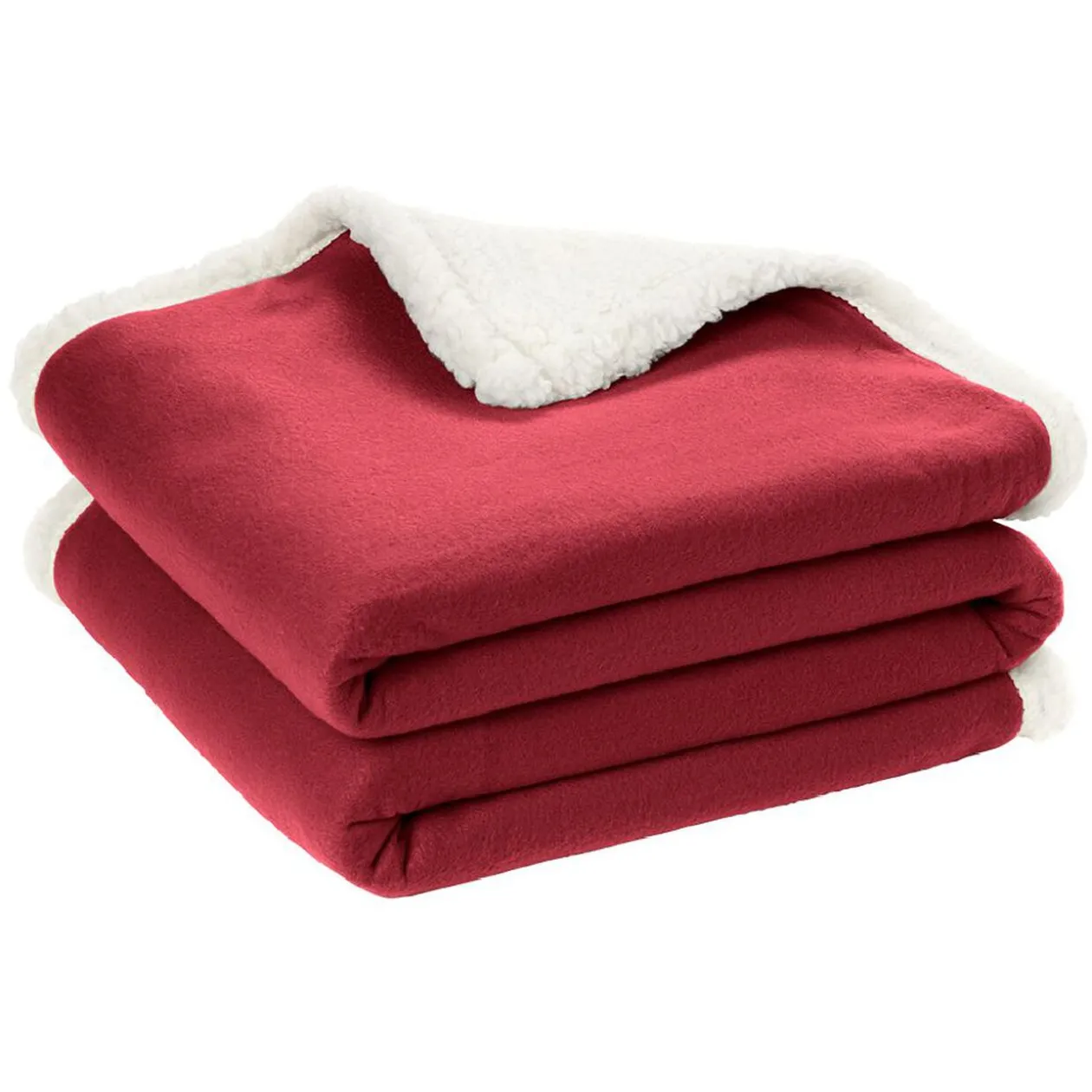 Plaid polaire dos sherpa 152x127 cm