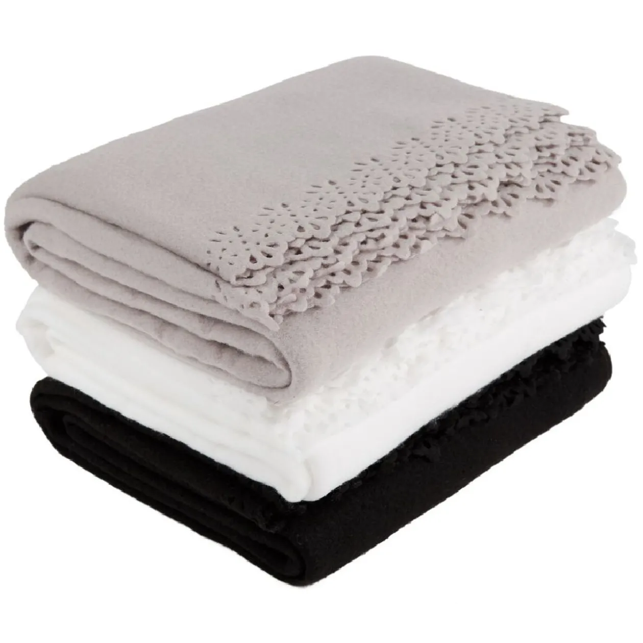 Plaid polaire polyester uni