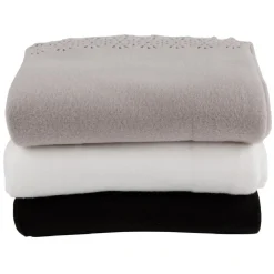 Plaid polaire polyester uni