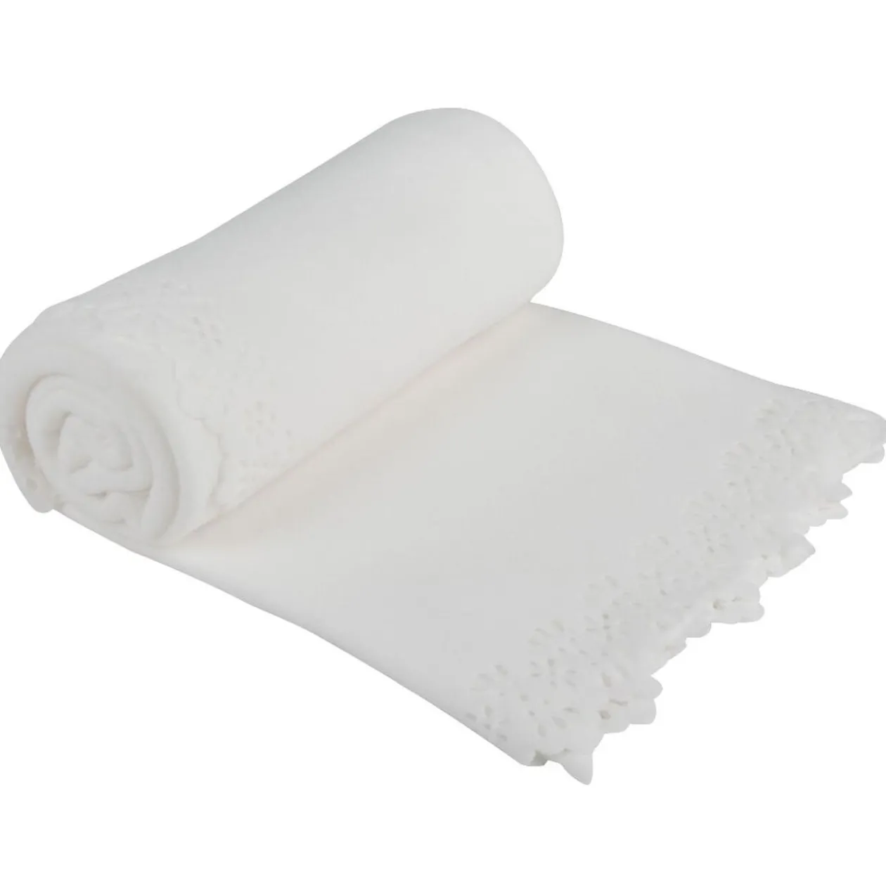 Plaid polaire polyester uni