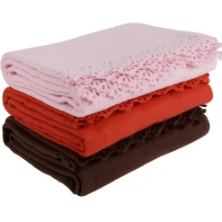 Plaid polaire polyester uni