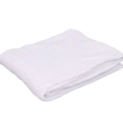 Plaid polaire uni blanc