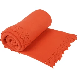 Plaid polaire uni en polyester