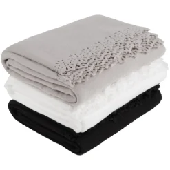 Plaid polaire uni en polyester