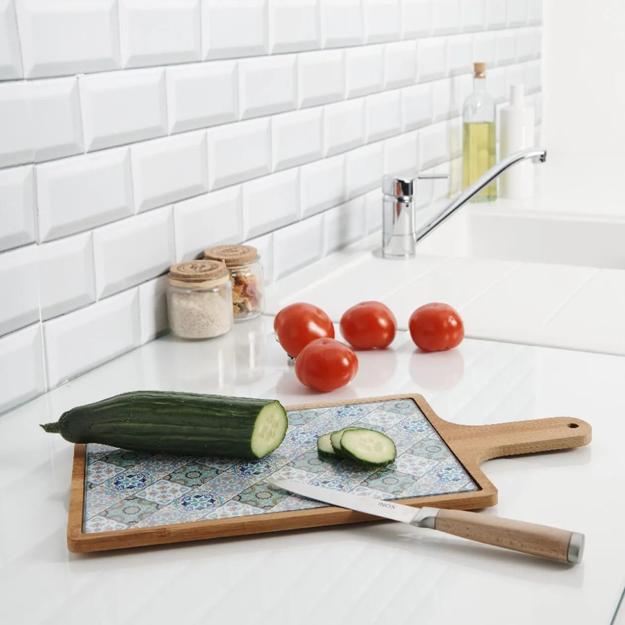 Planche à découper 2 en 1