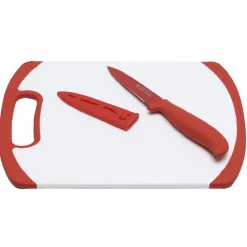 Planche à découper avec couteau