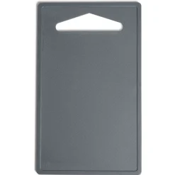 Planche à découper en plastique gris 24x14,5cm
