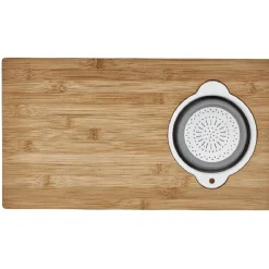 Planche à découper et mini passoire intégrée amovible