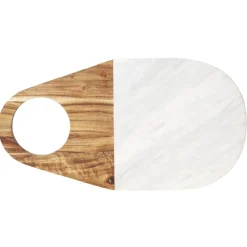 Planche à découper marbre et bois