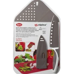 Planche à découper pliable 3 en 1 avec couteau inox