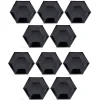 Plateau hexagonal carton noir Ø26cm x10