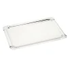 Plateau rectangulaire en carton argenté x 5