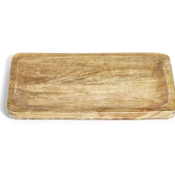 Plateau rectangulaire en bois 30x20x1,5cm