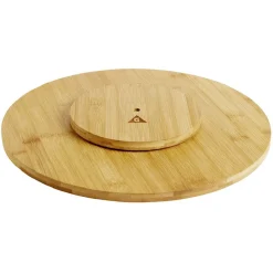 Plateau tournant en bambou naturel Ø35cm