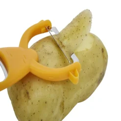 Éplucheur décapsuleur forme carotte orange L13,5cm