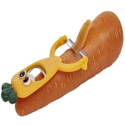 Éplucheur décapsuleur forme carotte orange L13,5cm