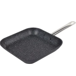 Poêle grill fond grainé effet pierre