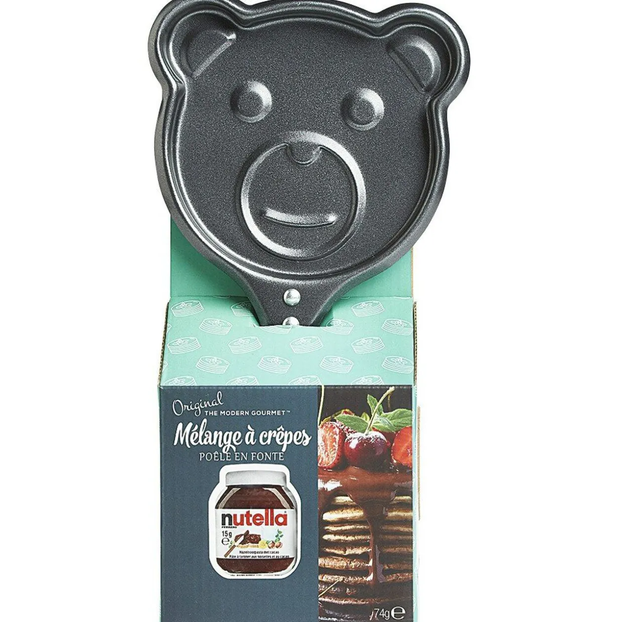 Poêle mini crêpe fantaisie noir acier