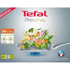 Poêle tefal Preserve en céramique avec indicateur thermo-spot ø 24 cm