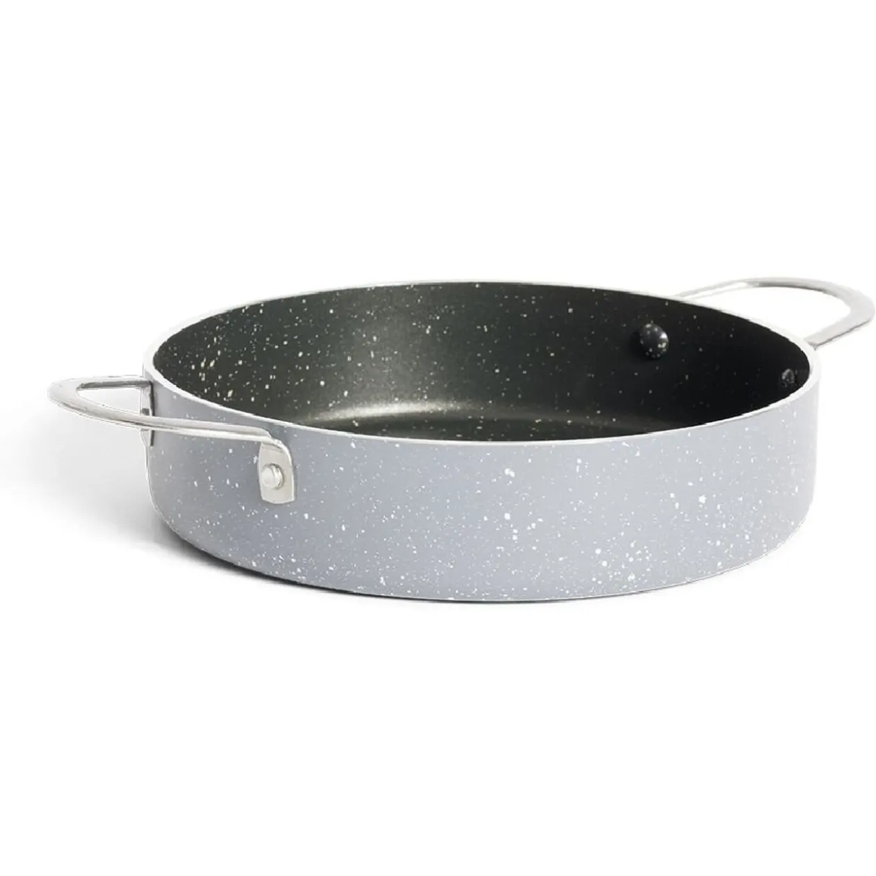 Poêle tous feux dont induction aluminium et inox noir Ø16cm