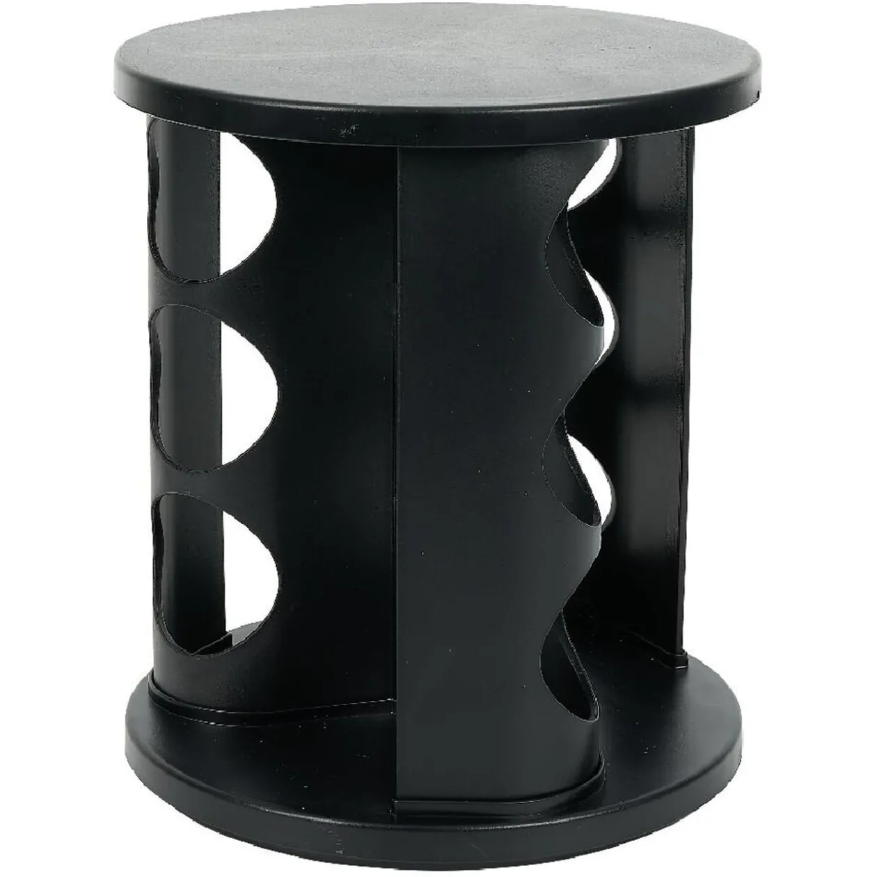 Porte épice rotatif avec 9 pots métal Ø17xH20cm