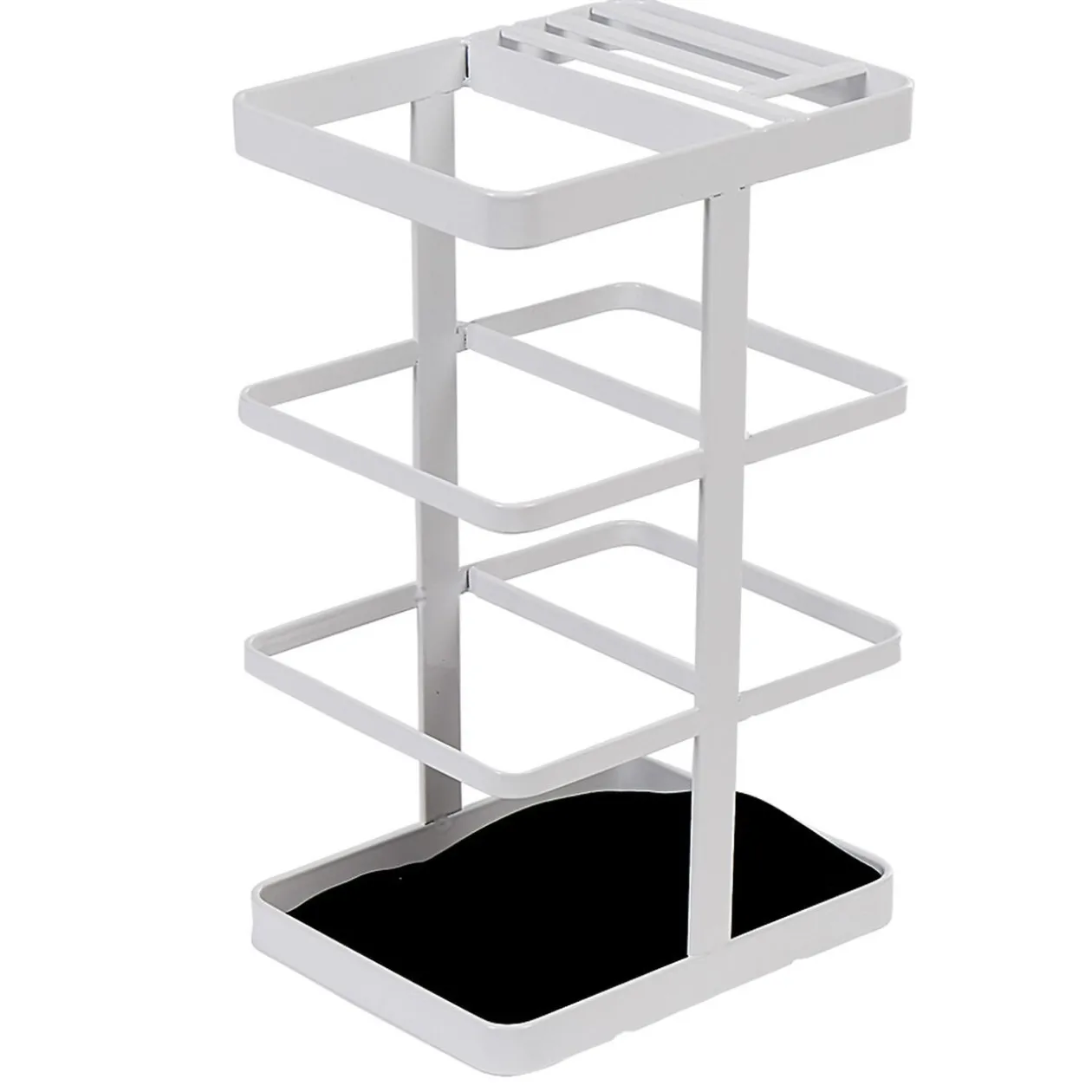 Porte ustensiles de cuisine en métal blanc