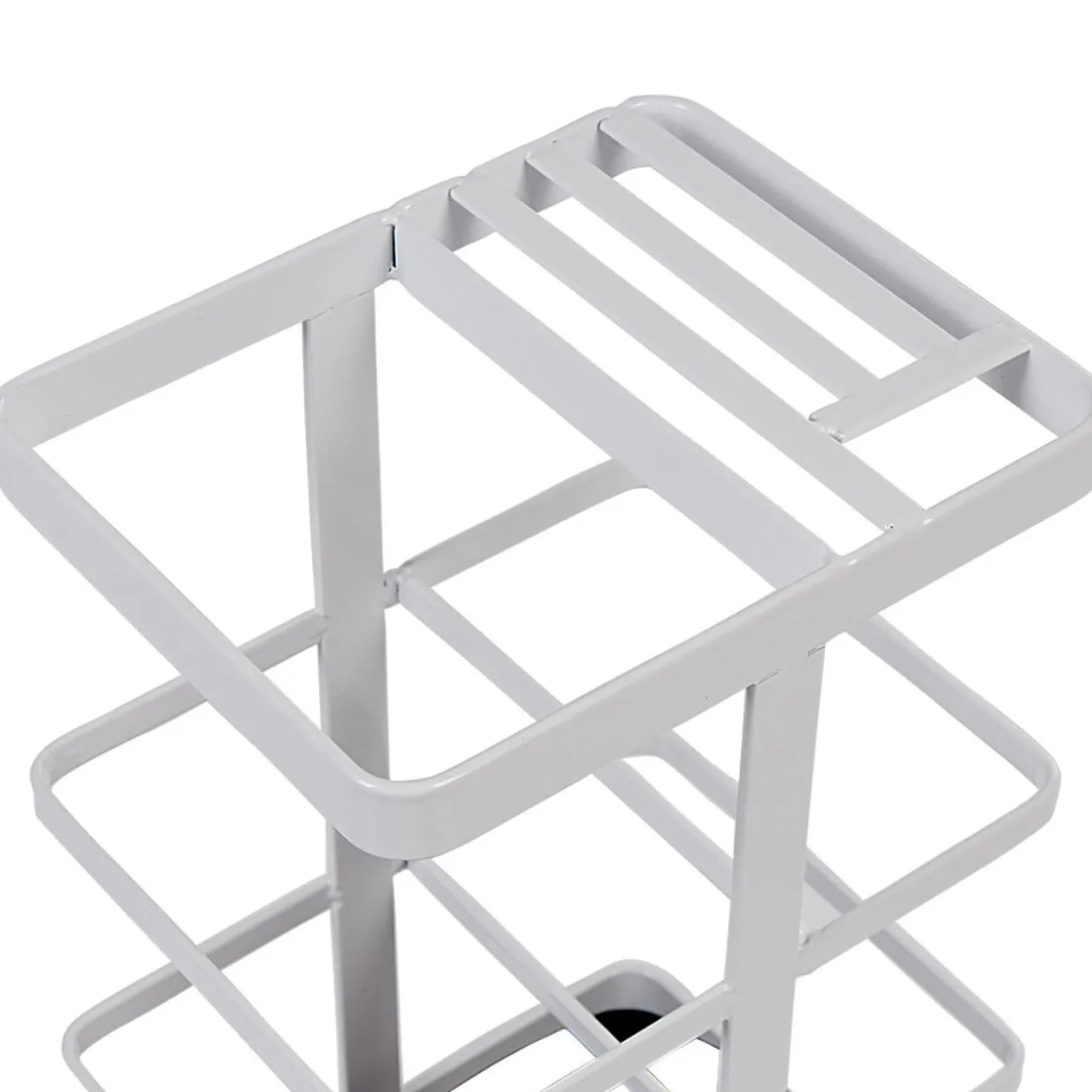 Porte ustensiles de cuisine en métal blanc