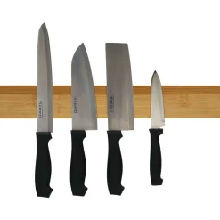Porte-couteaux magnétique bambou et métal L40cm