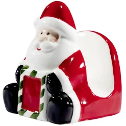 Porte-serviette en céramique design Père-Noël