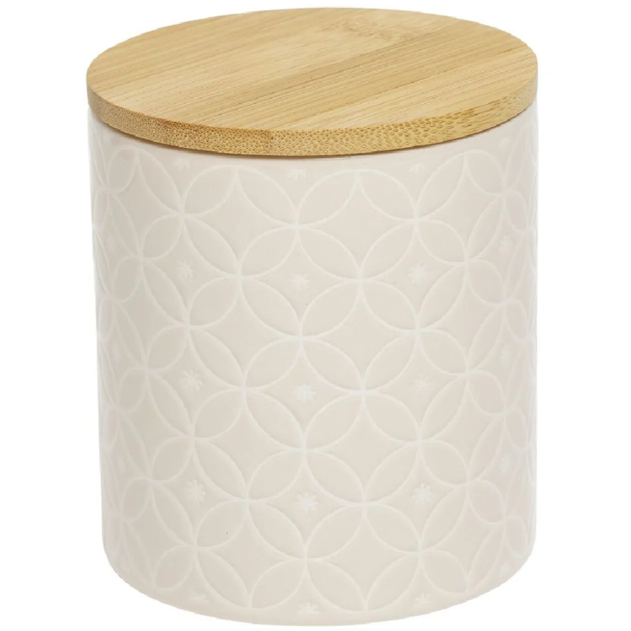 Pot de conservation design carreau de ciment et point relief x2