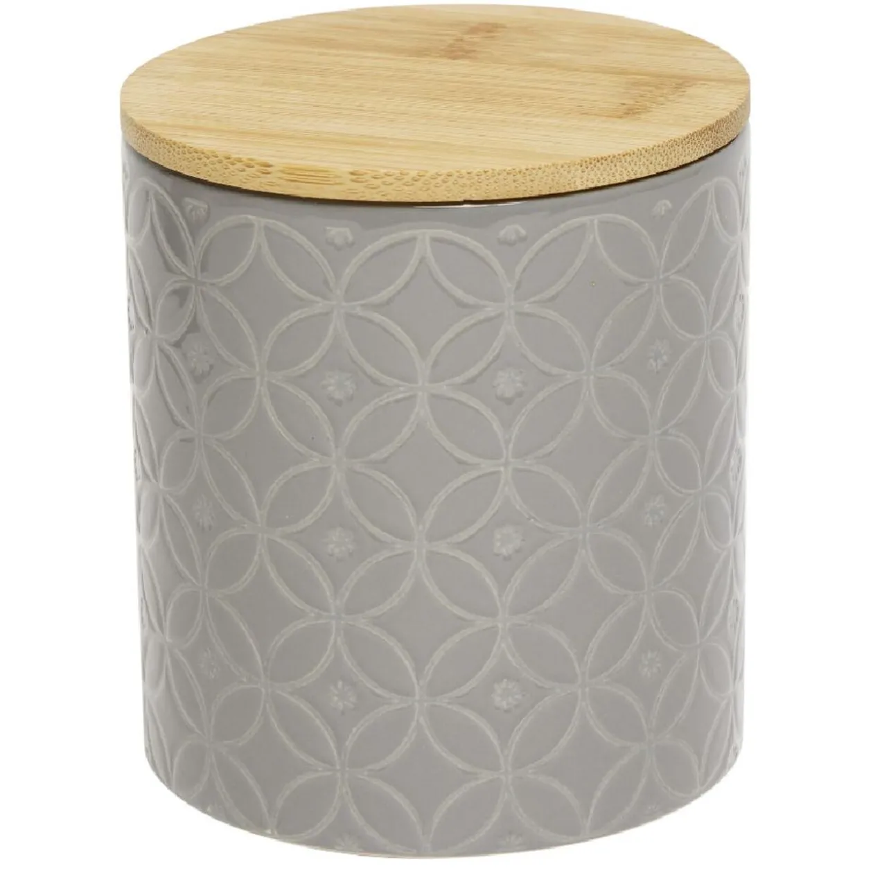 Pot de conservation design carreau de ciment et point relief x2