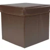 Pouf de rangement chocolat