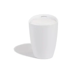 Pouf avec coffre intégré Abyss blanc