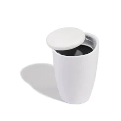 Pouf avec coffre intégré Abyss blanc