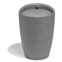 Pouf avec coffre intégré Abyss gris anthracite