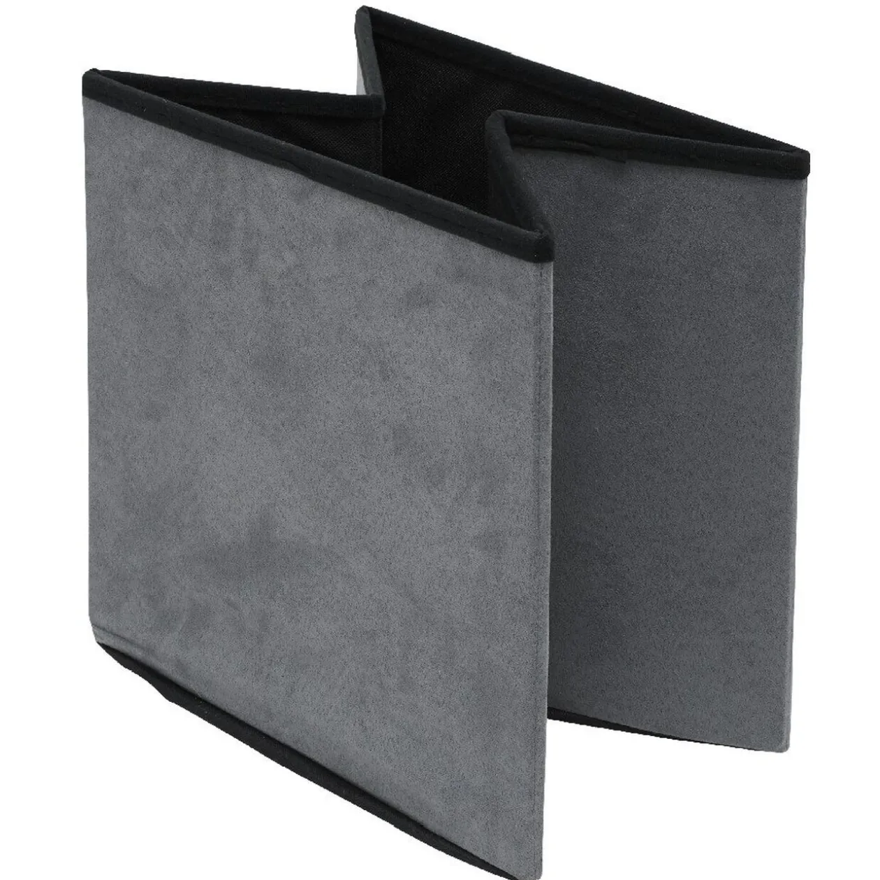 Pouf effet fourrure pliant