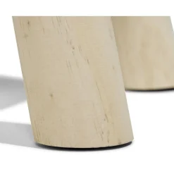 Pouf Gaëlle polyester gris Ø32xH38cm