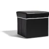 Pouf noir pliant