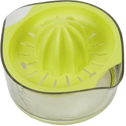 Presse agrumes avec réservoir transparent vert