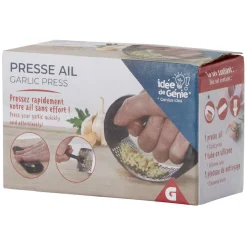 Presse ail en inox avec brosse de nettoyage