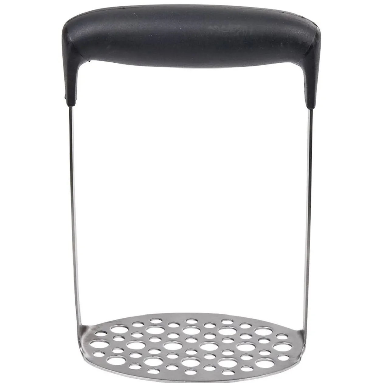 Presse purée en inox et silicone noir